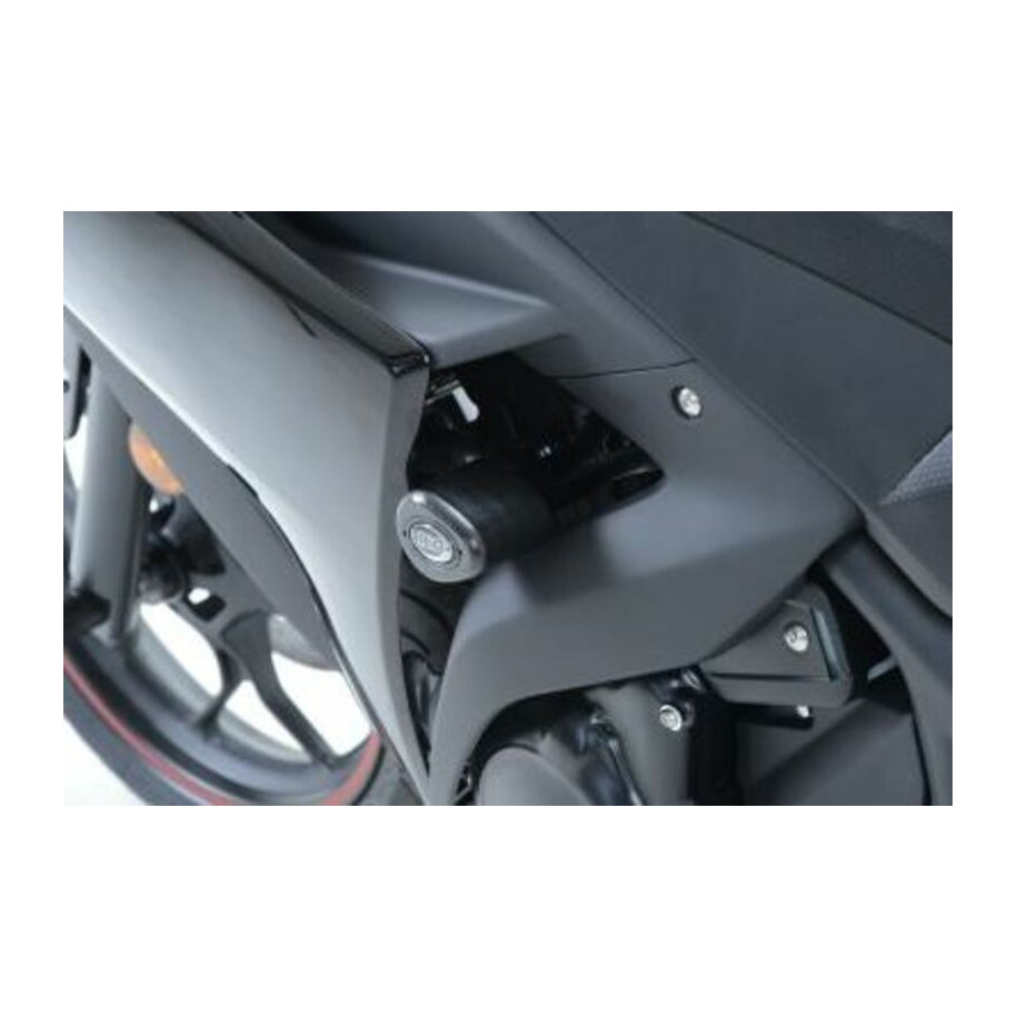 Tampons de protections R&G RACING Aero Race version noir Yamaha YZF-R3