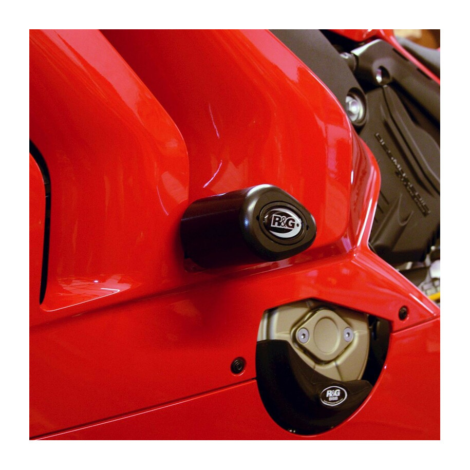 Tampons de protection R&G RACING Aero noir Ducati Panigale V4