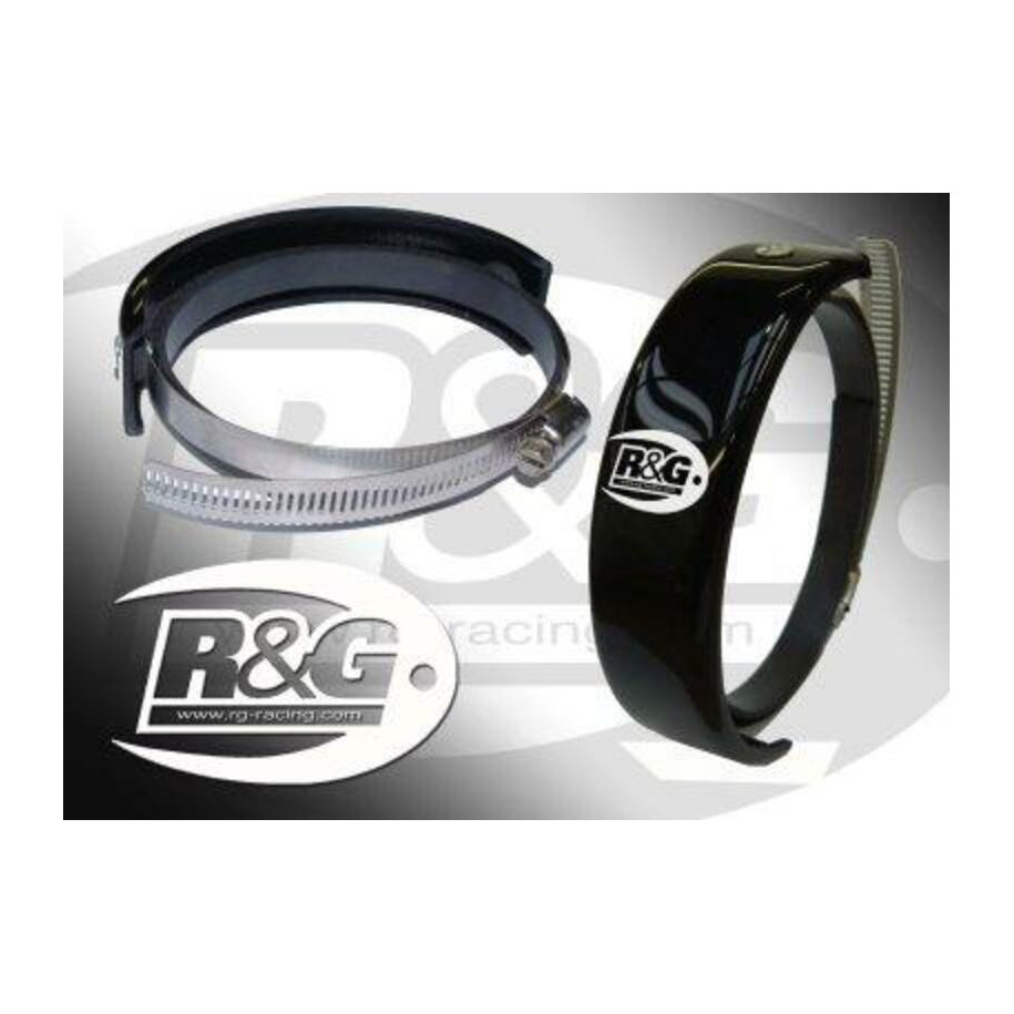 Protection de silencieux rond R&G RACING noir Ø140-165mm