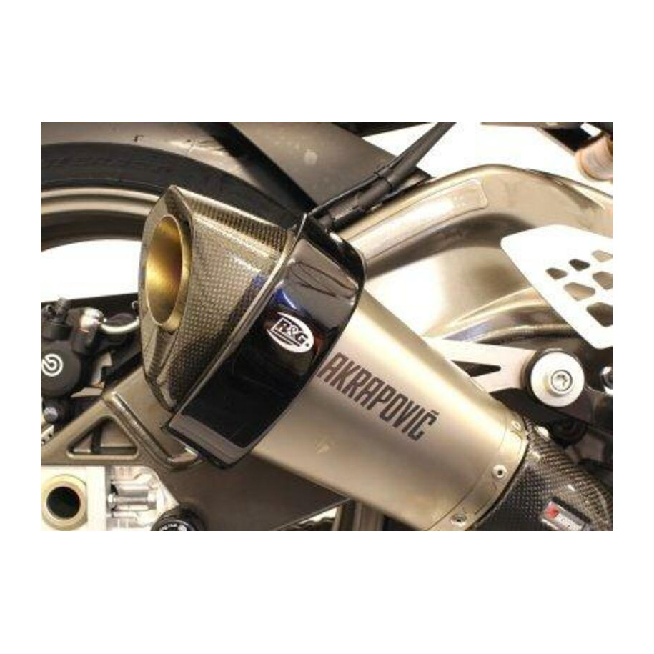 Protection de silencieux R&G RACING noir Akrapovic hexagonal