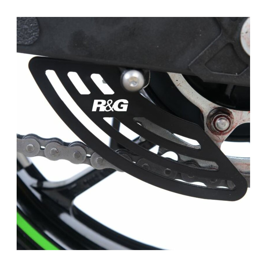 Protection de couronne (dent de requin) R&G RACING noir Kawasaki Ninja 400