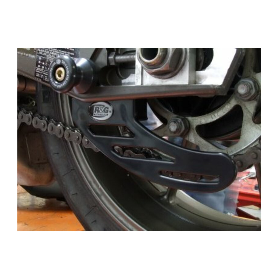 Protège couronne (dent de requin) R&G RACING ABS noir Triumph