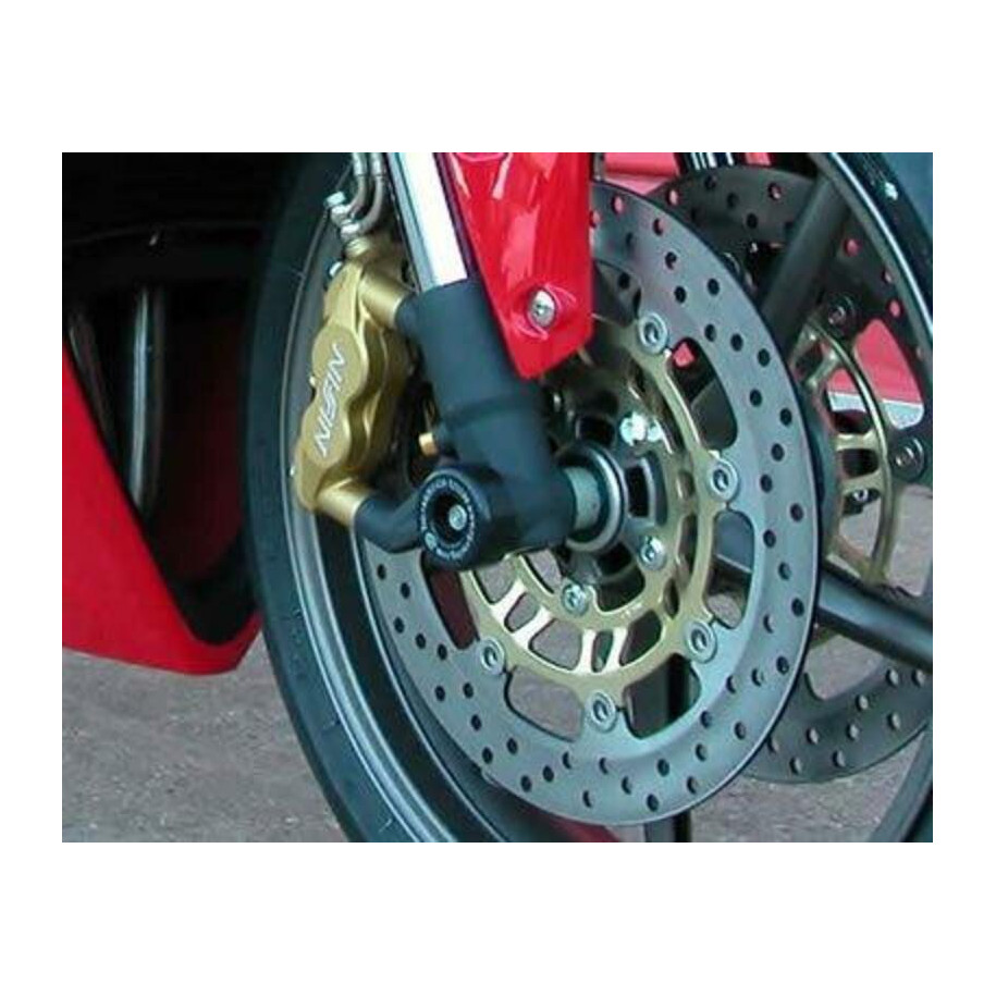 Protection de fourche R&G RACING noir Triumph Daytona/Street Triple