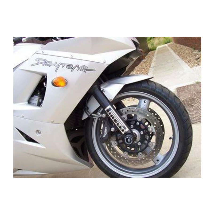 Protection de fourche R&G RACING noir Triumph Speed Four/Daytona 600/650