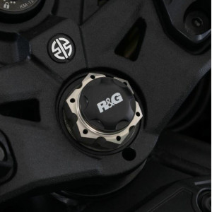 Insert ecrou de direction R&G RACING noir Kawasaki H2 SX