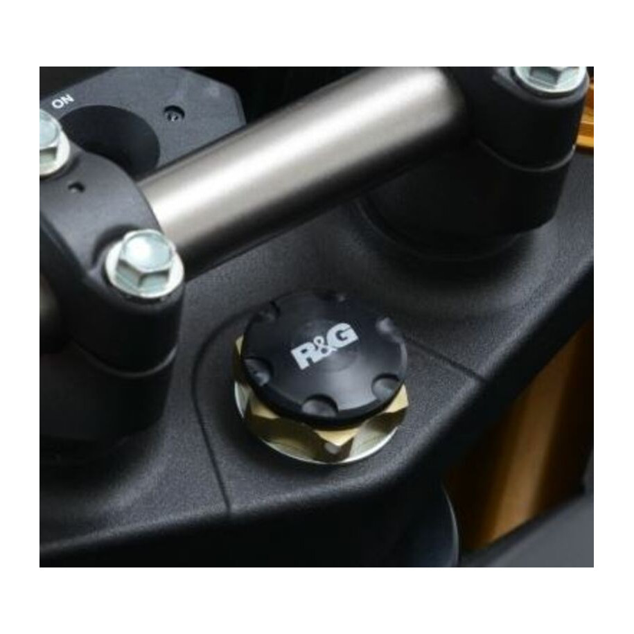 Insert écrou de direction R&G RACING noir Honda CRF1000L Africa Twin