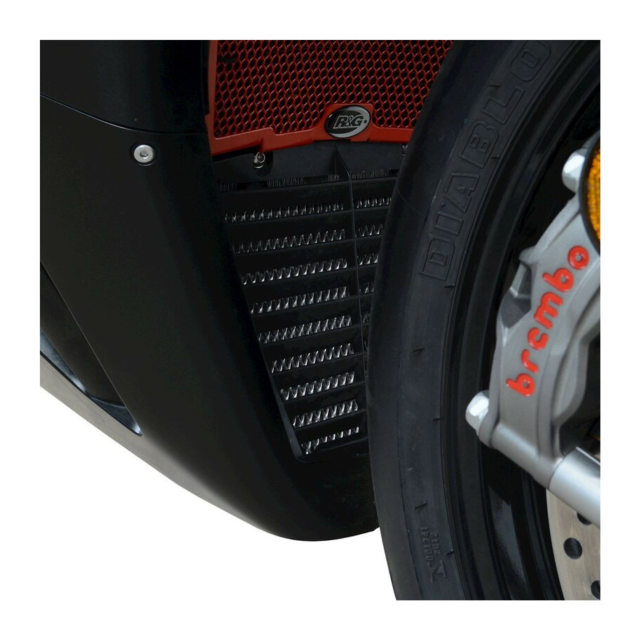 Protection de radiateur (huile) R&G RACING noir Honda CBR1000R-RR