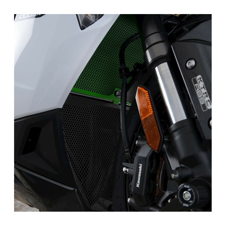 Grille de collecteur R&G RACING vert Kawasaki Ninja 1000SX