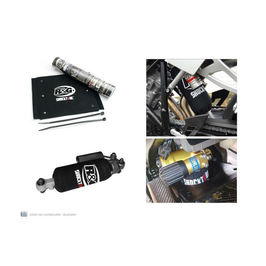 Protection d'amortisseur R&G RACING noir 26,7x28,6 Triumph Sprint GT 1050