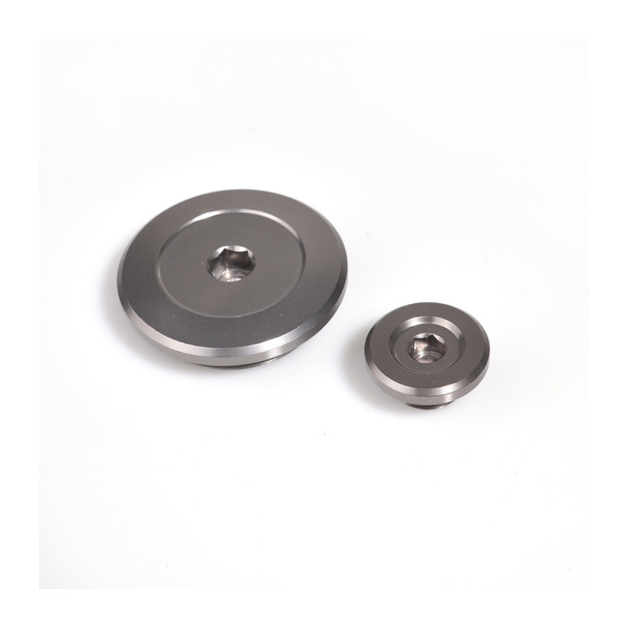 Jeu de bouchons de distribution de moteur RFX Pro (Gris minéral) - Pour Yamaha YZF25/YZF450