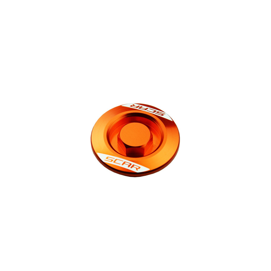 Bouchons carter moteur latéraux SCAR orange
