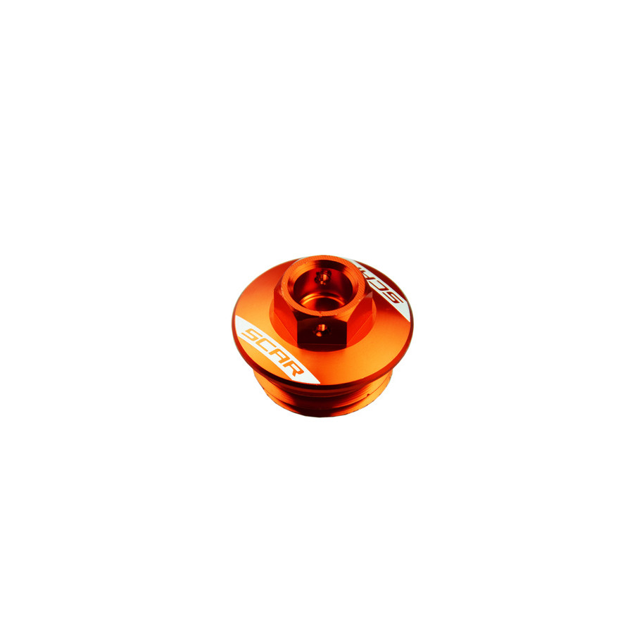 Bouchon supérieur carter d'huile SCAR orange