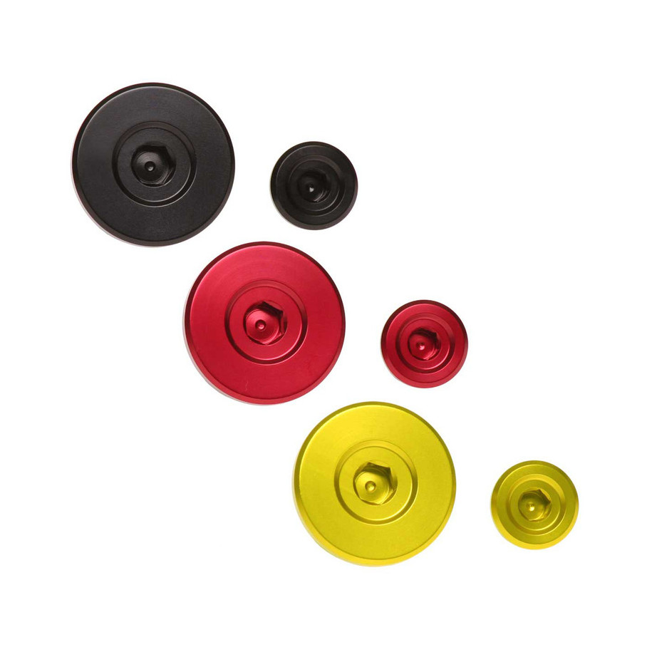 Jeu de bouchons de distribution de moteur RFX Pro (Noir) - Pour Suzuki RMZ250/450