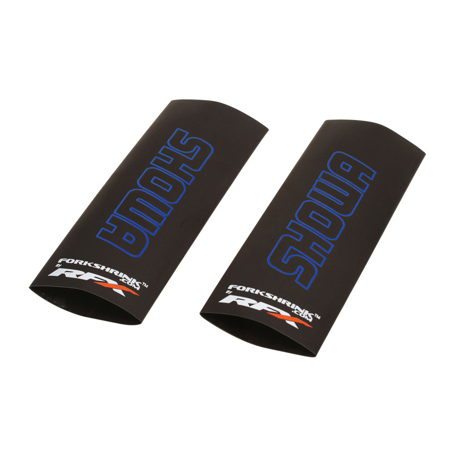 Protection de fourche supérieure RFX Race Series Forkshrink logo Showa - bleu