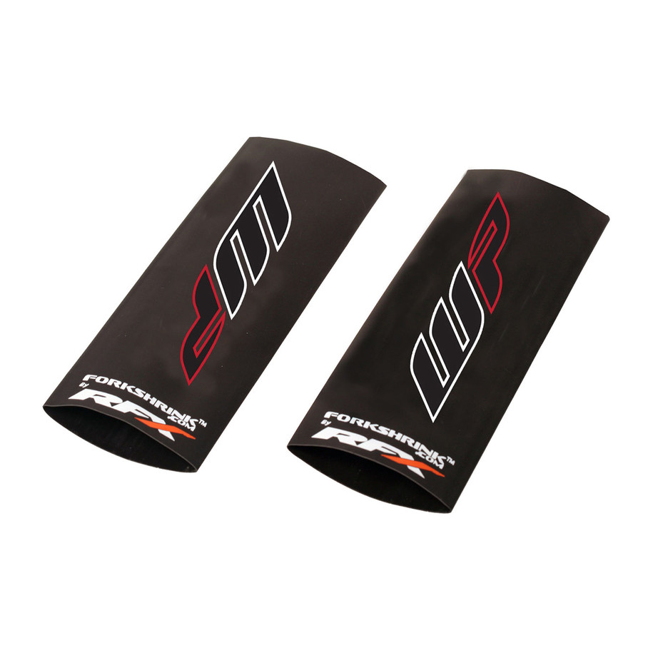 Protection de fourche supérieure RFX Race Series Forkshrink logo WP - blanc/rouge