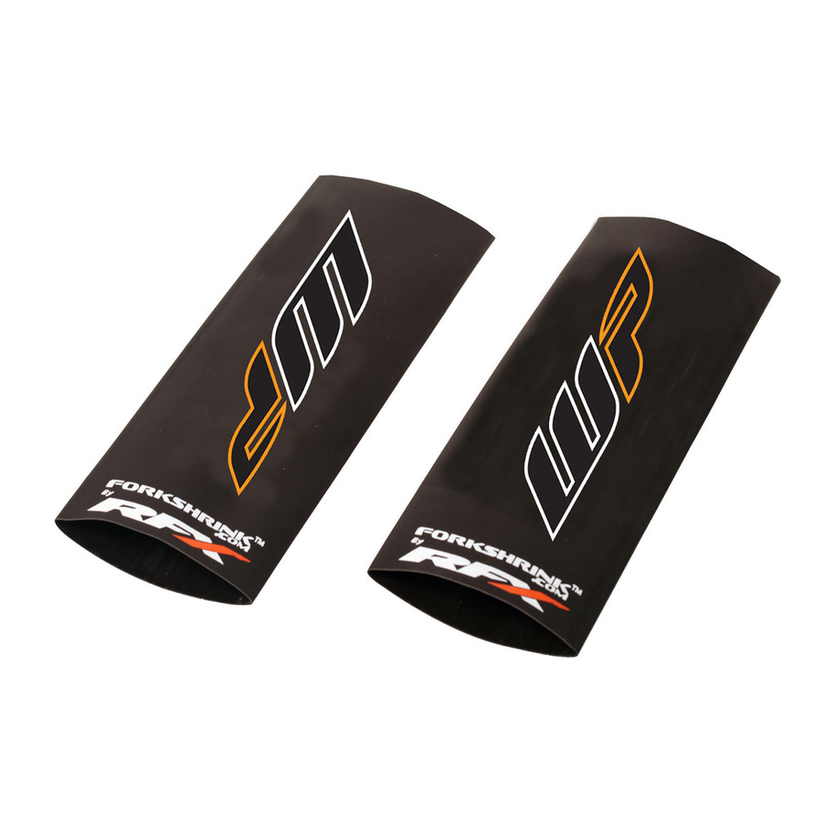 Protection de fourche supérieure RFX Race Series Forkshrink logo WP - blanc/orange