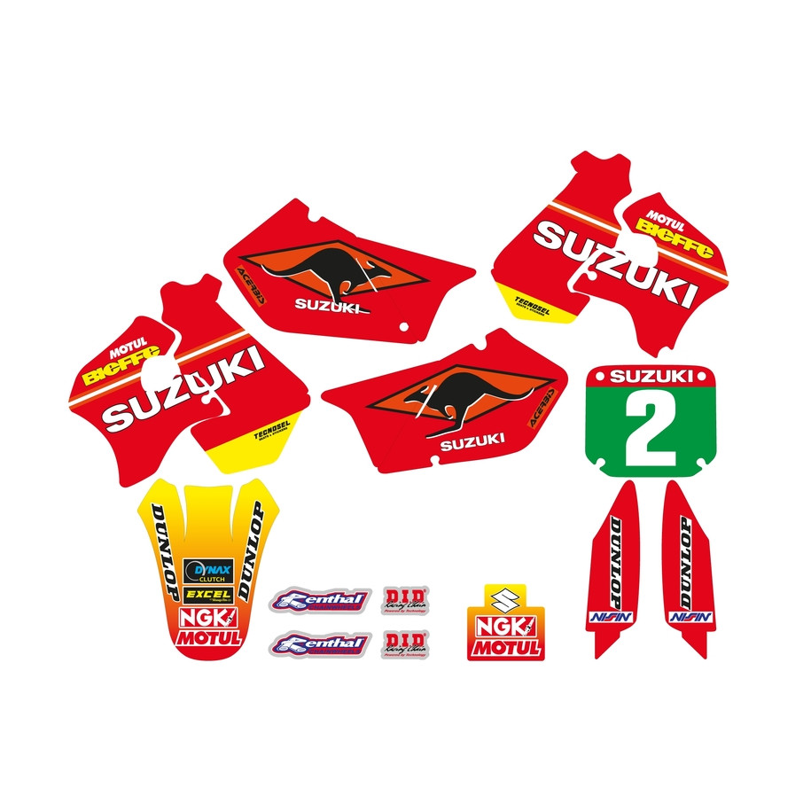 Kit déco complet TECNOSEL Team Suzuki 1998
