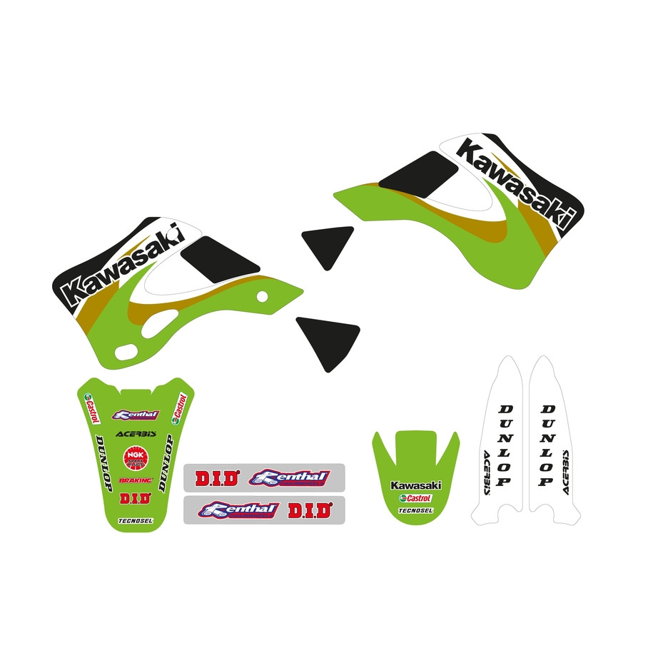 Kit déco TECNOSEL Team OEM Kawasaki 2000