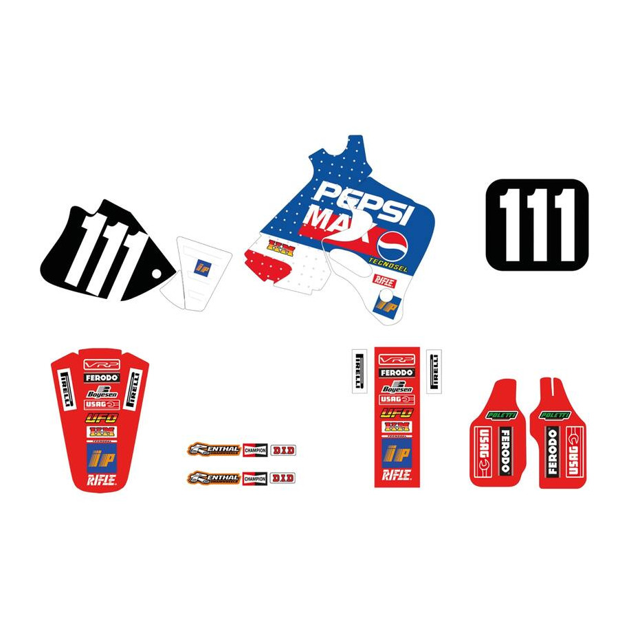 Kit déco TECNOSEL Replica Team Honda Pepsi 1995