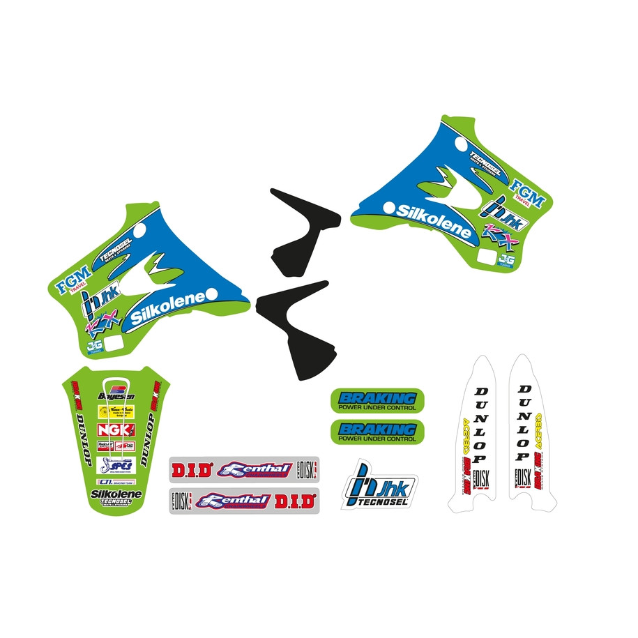 Kit déco complet TECNOSEL Team Kawasaki 1996