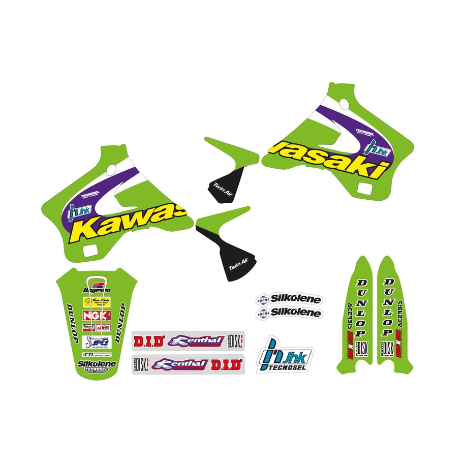 Kit déco complet TECNOSEL Team Kawasaki 1998