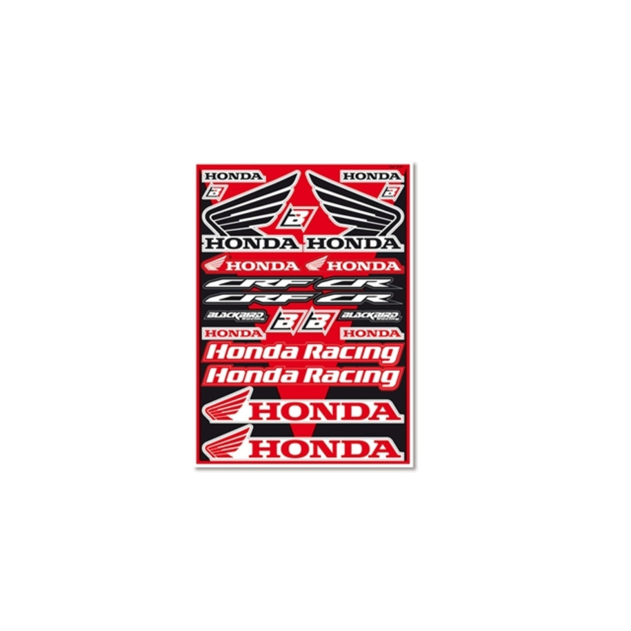 Planche de stickers BLACKBIRD Honda