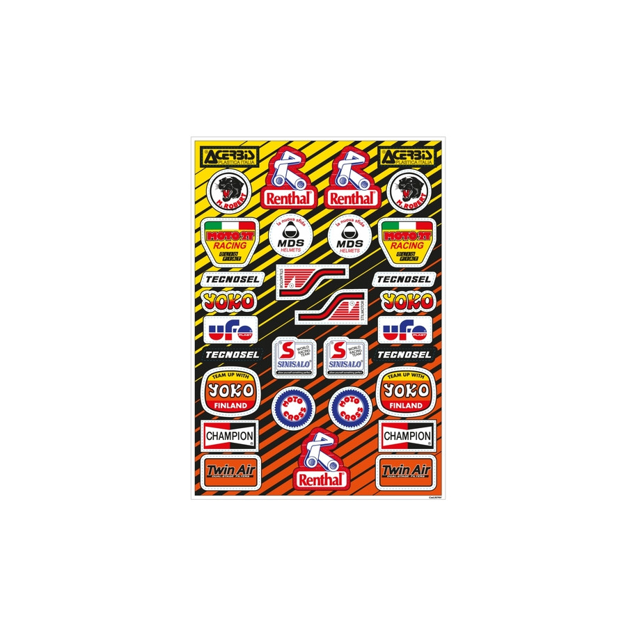 Planche stickers TECNOSEL Vintage PVC