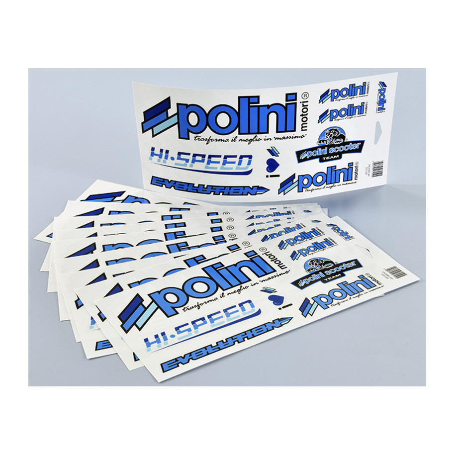Autocollants POLINI Blue Line Autocollants POLINI Blue Line