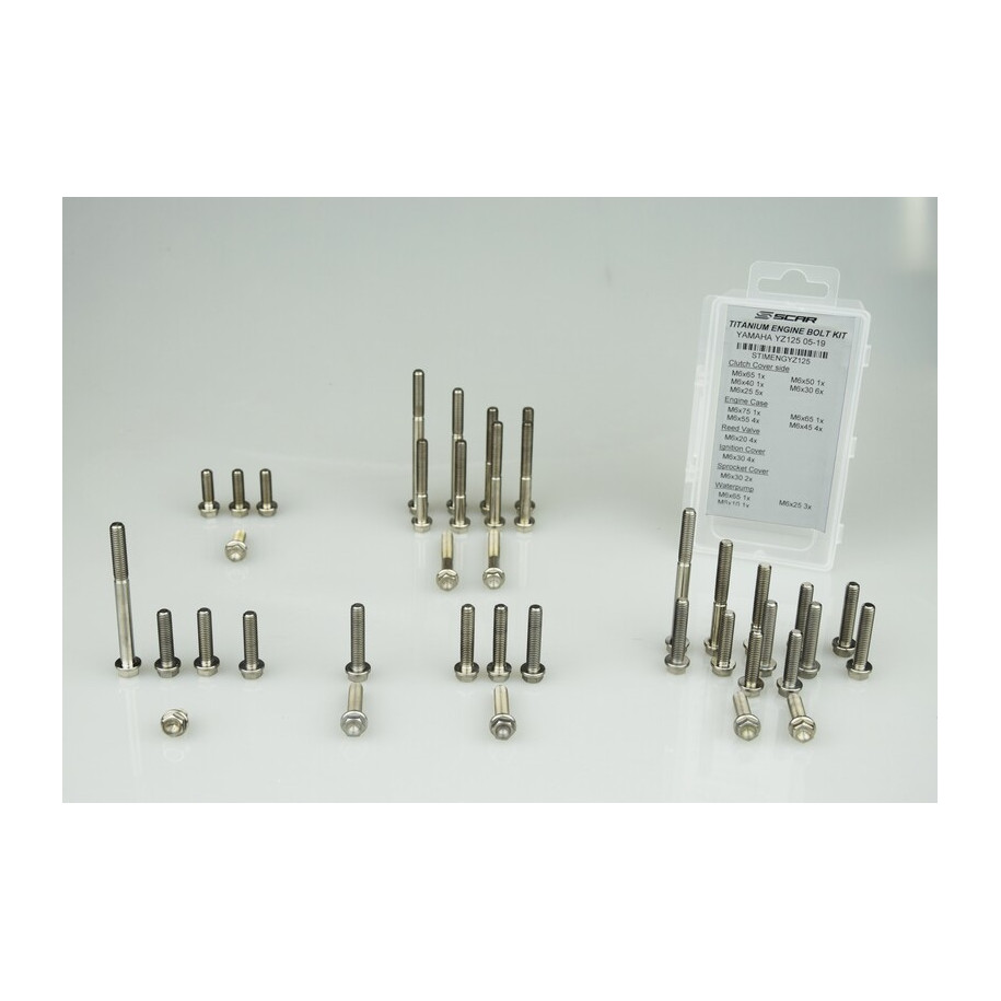 Kit vis moteur SCAR 39 vis titane
