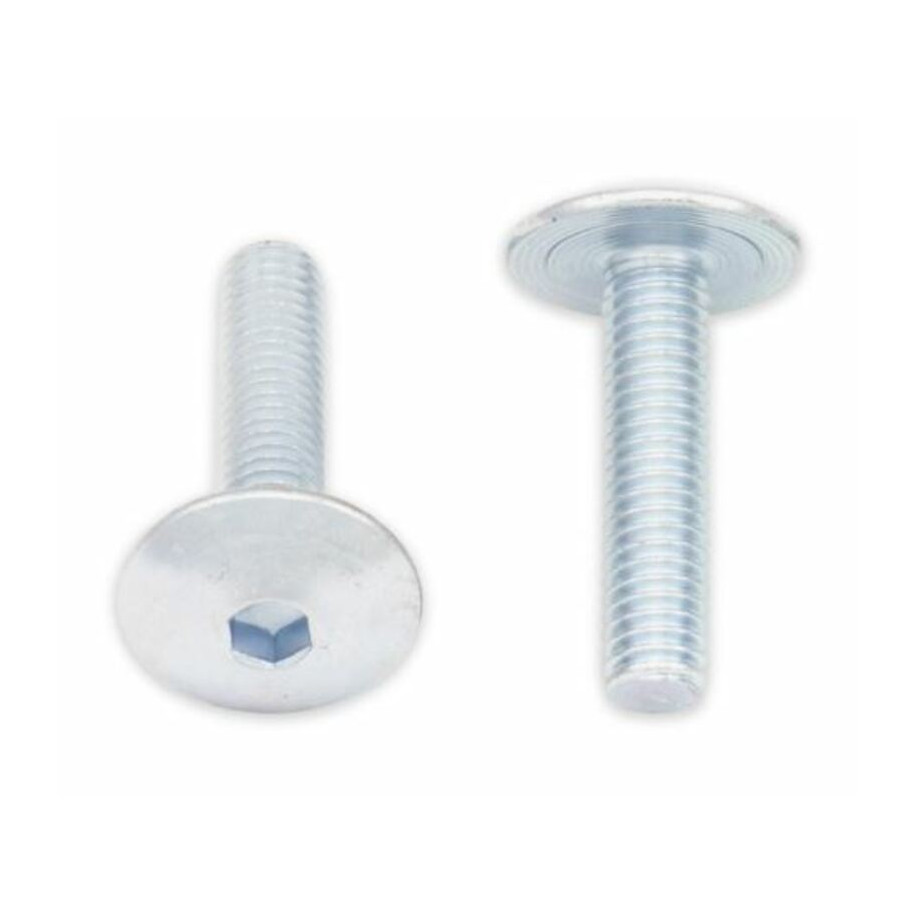 Vis tête bombée plate BOLT M6x1x25mm 10 pièces