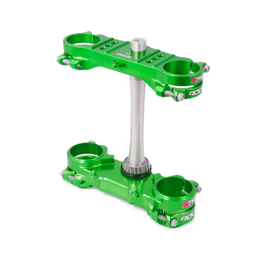 Té de fourche XTRIG ROCS Tech vert offset 23mm
