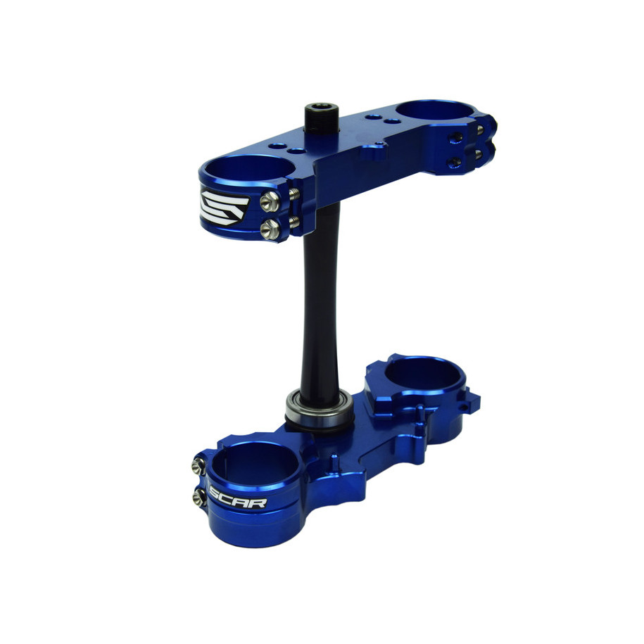 Té de fourche SCAR Offset 25mm bleu