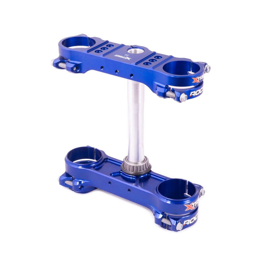 Té de fourche XTRIG ROCS Tech bleu Husqvarna TC/TE/FE 125