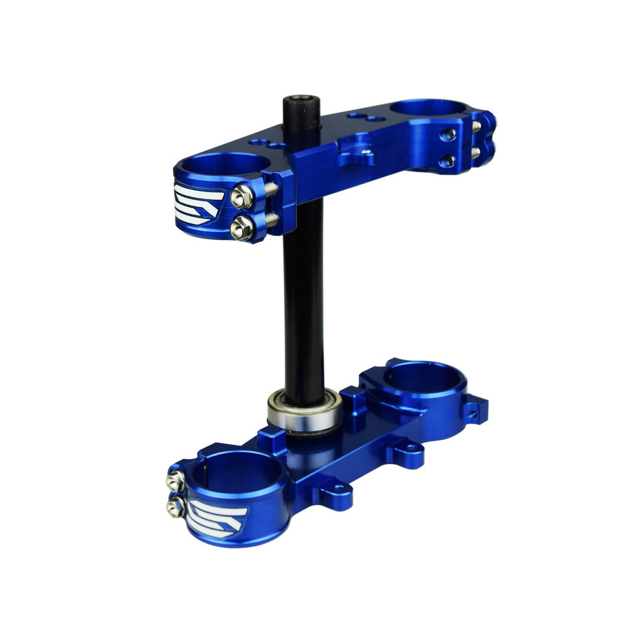 Te de fourche SCAR offset 25mm bleu