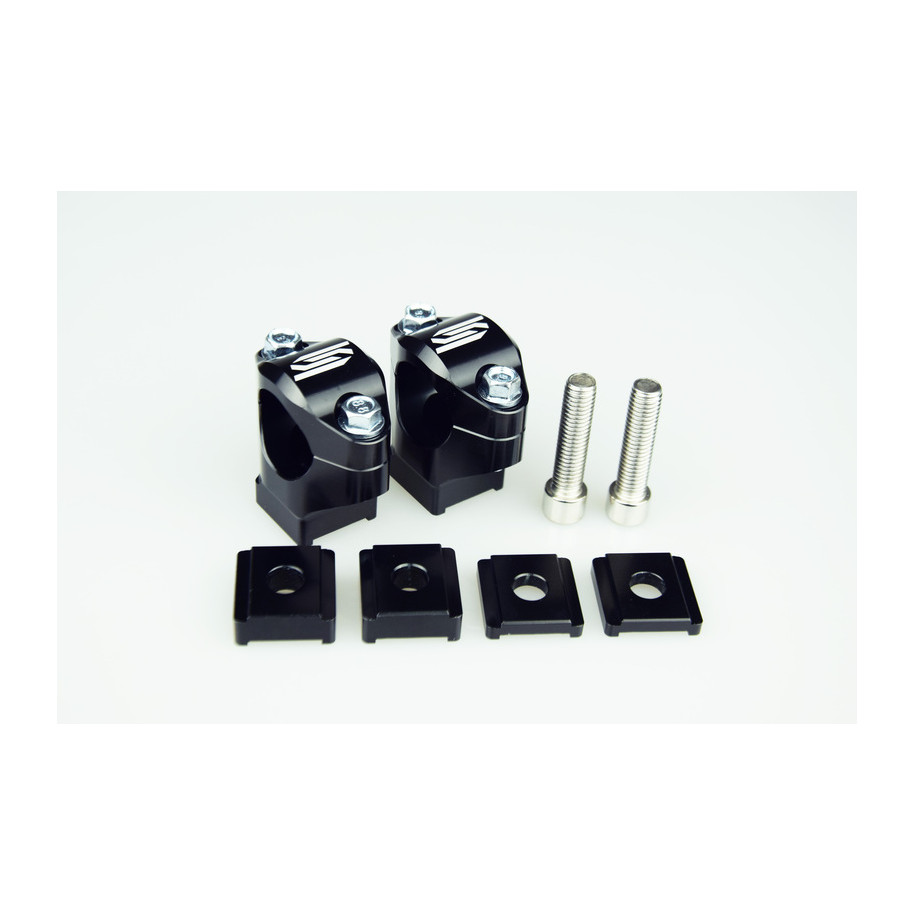 Pontets de guidon SCAR Ø28.6mm +35 à 50mm pour té de fourche OEM