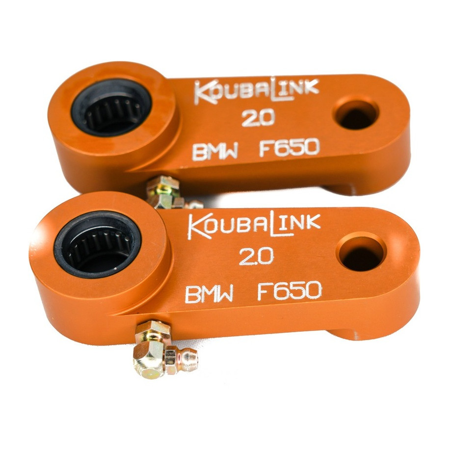 Kit de rabaissement de selle KOUBALINK (50.8 mm) orange - BMW F650 Funduro