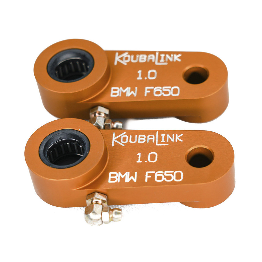Kit de rabaissement de selle KOUBALINK (25.4 mm) orange - BMW F650 Funduro
