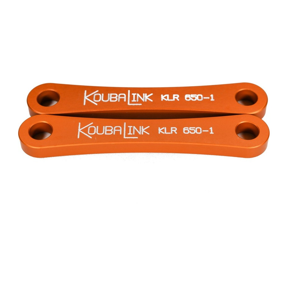 Kit de rabaissement de selle KOUBALINK (31.8 mm) orange - Kawasaki KLR650