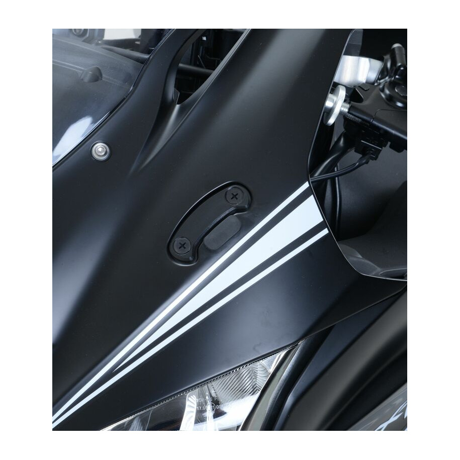 Cache-orifices rétroviseur R&G RACING - noir Kawasaki ZX-10R