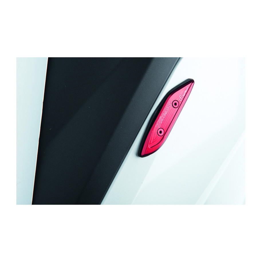Cache-orifices rétroviseur LIGHTECH type origine rouge par paire - Yamaha T-Max 530