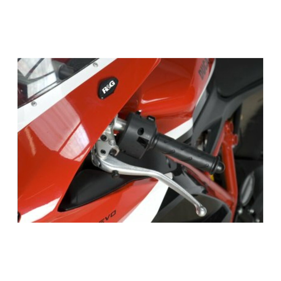 Cache-orifices rétroviseur R&G RACING - noir Ducati 848/1098/1198