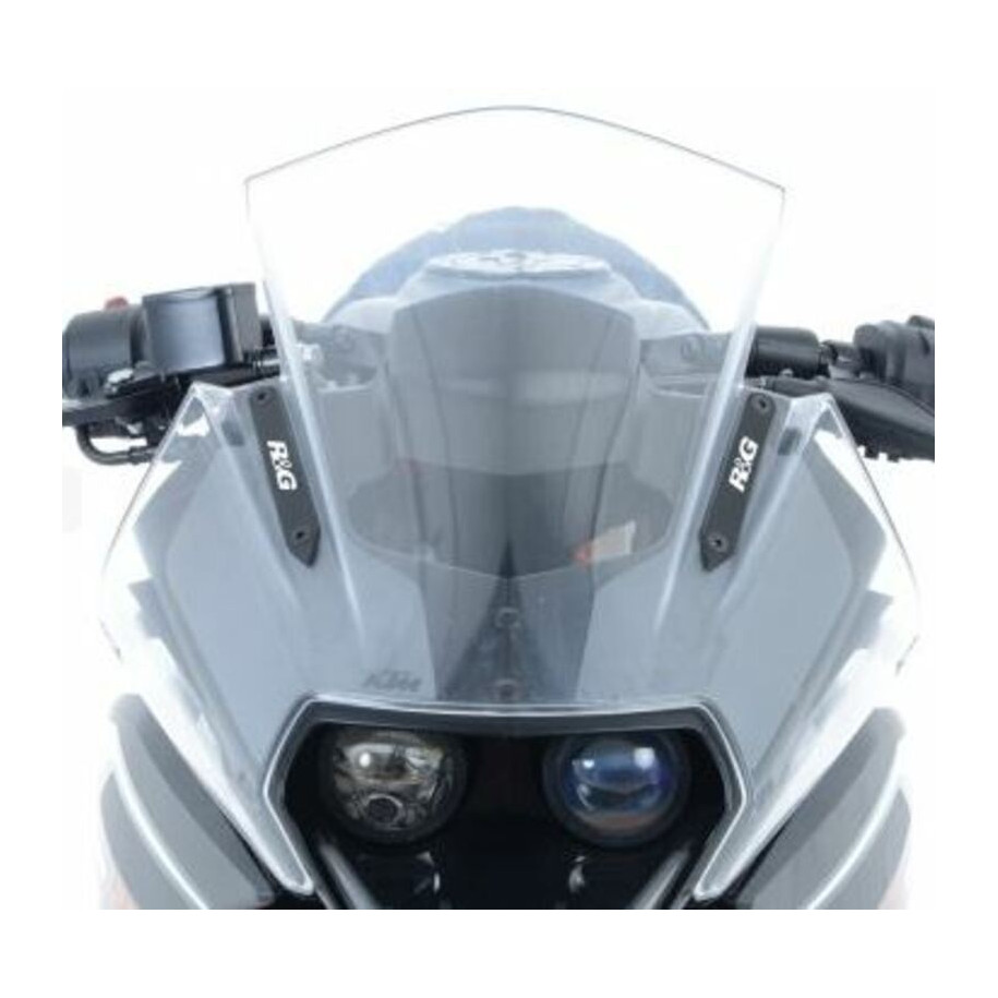 Cache-orifices rétroviseur R&G RACING - noir KTM RC125/RC390