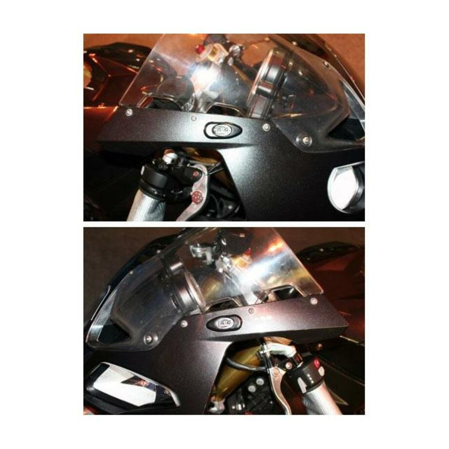 Cache-orifices rétroviseur R&G RACING - noir BMW S1000RR