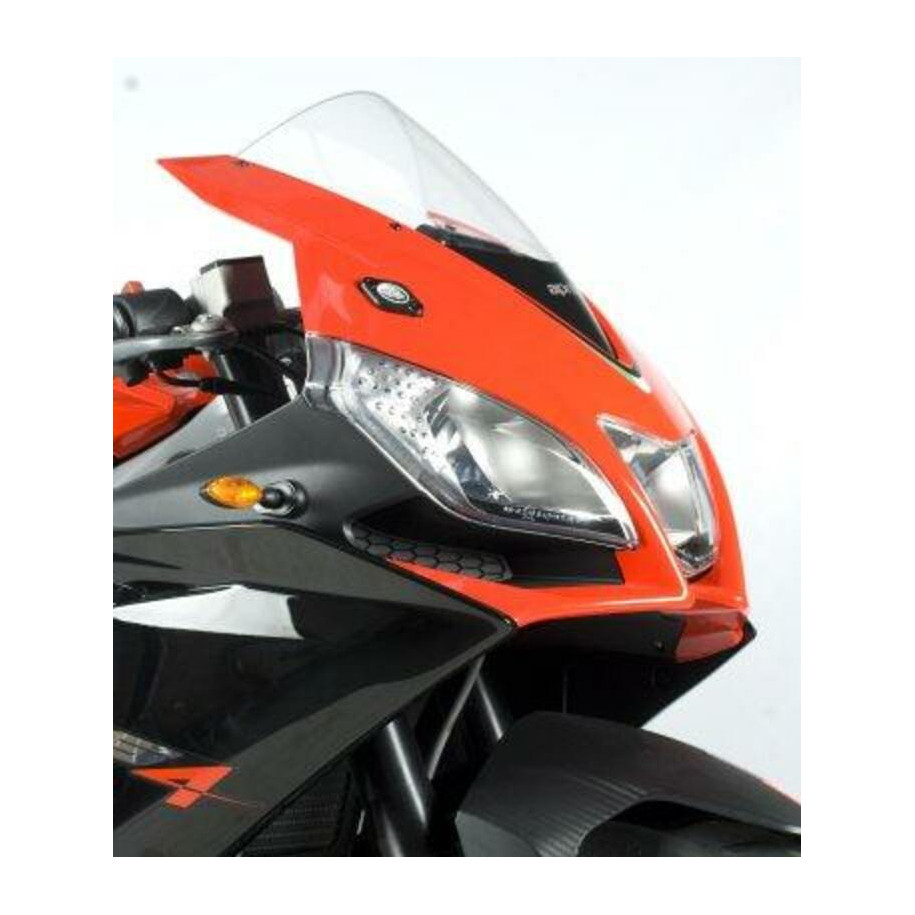 Cache-orifices rétroviseur R&G RACING - noir Aprilia RS4 125/RSV4 RR/RF