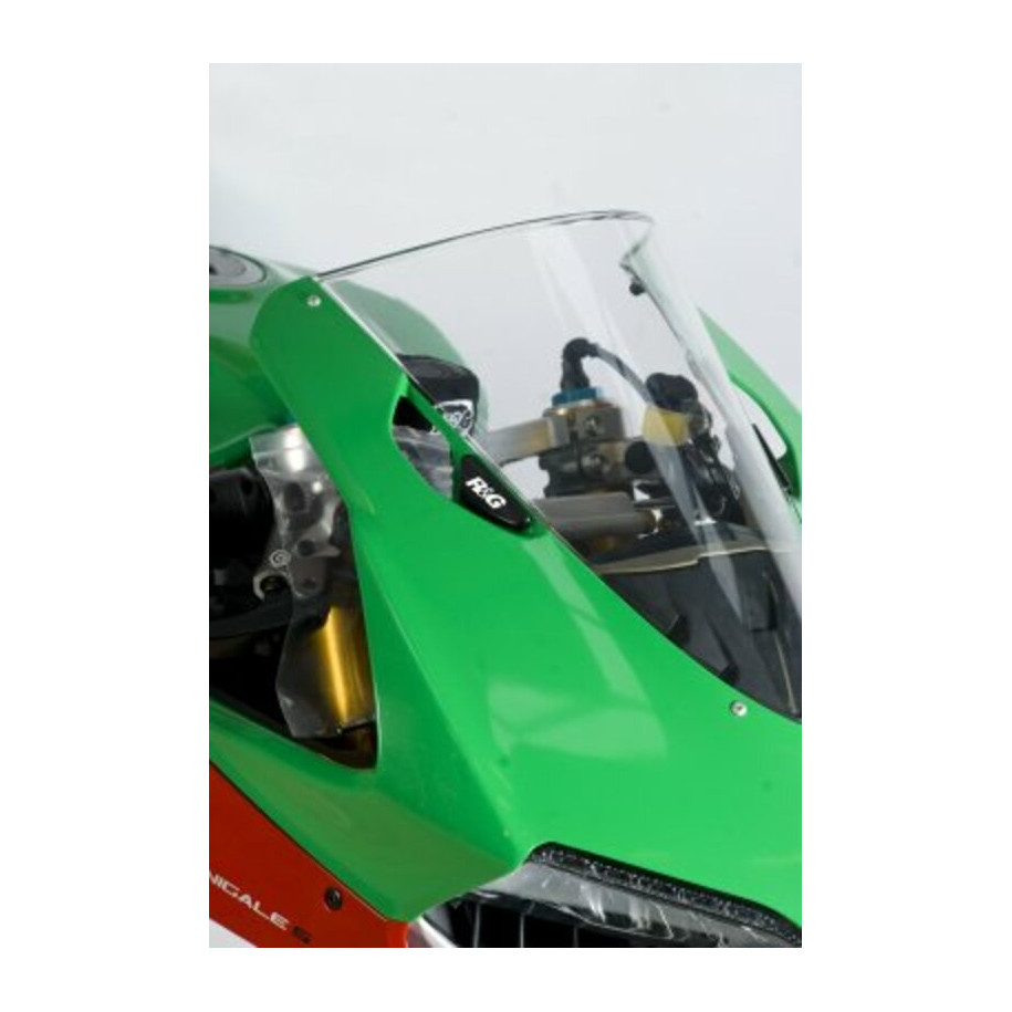 Cache-orifices rétroviseur R&G RACING - noir Ducati Panigale 1199