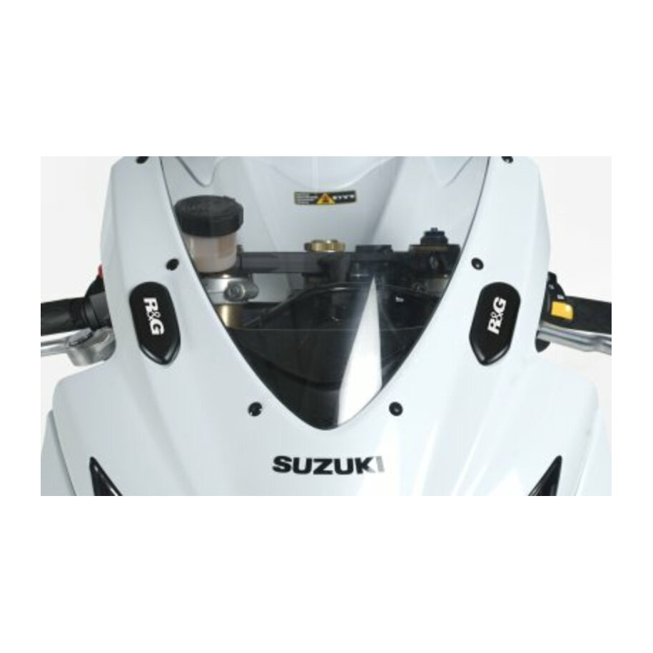 Cache-orifices rétroviseur R&G RACING - noir Suzuki GSX-R600/750