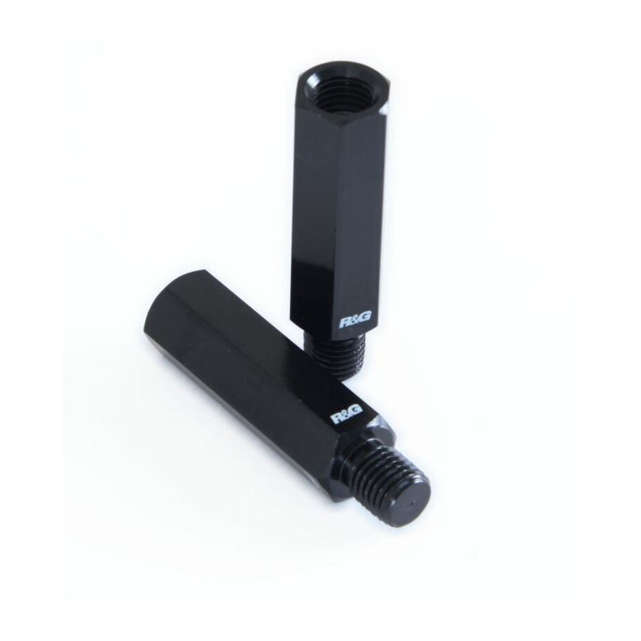 Réhausses de rétroviseur R&G RACING universel M10 x 1,25 x 11,5mm x 45mm - noir