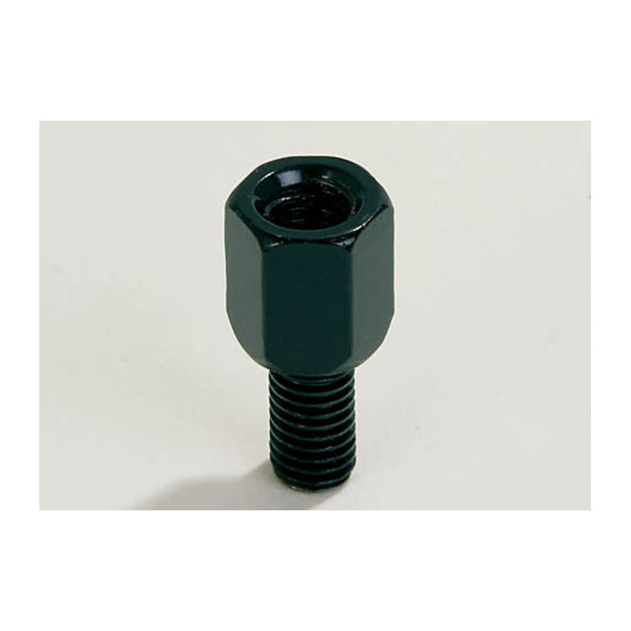 Adaptateur de rétroviseur HIGHSIDER smart M8 filetage à gauche M10 - noir
