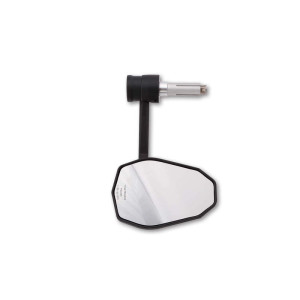 Rétroviseur d'embout de guidon HIGHSIDER pro Victory-X RIM avec clignotant LED - noir - l'unité