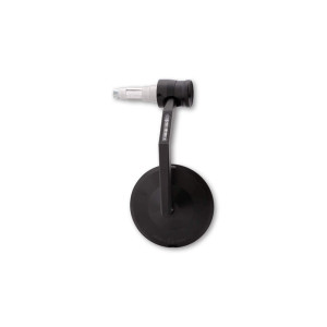 Rétroviseur d'embout de guidon HIGHSIDER pro Montana-Rim avec clignotant LED - noir - l'unité